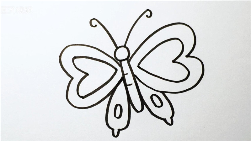 蝴蝶简笔画的方法