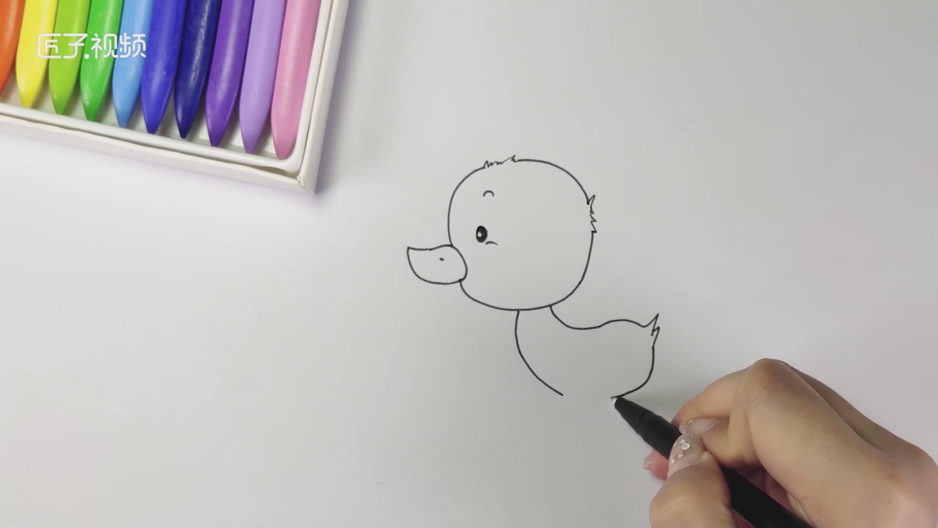 简笔画动物大全-怎么画鸭子的画法步骤图解 - 有点网 - 好手艺