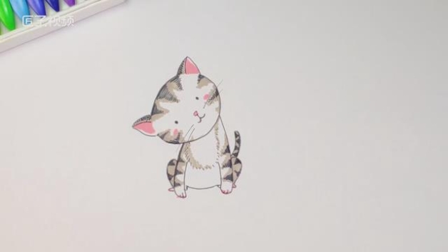 虎斑猫怎么画-简笔画-匠子生活