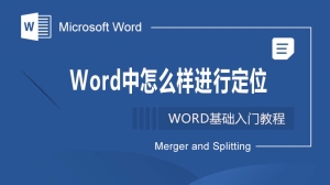 Word中怎么样进行定位