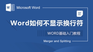 Word如何不显示换行符