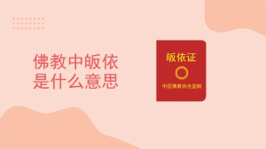 佛教中皈依是什么意思