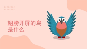 翅膀开屏的鸟是什么