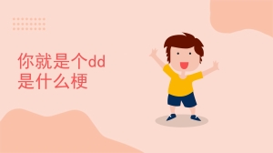 你就是个dd是什么梗