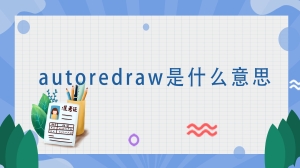 autoredraw是什么意思