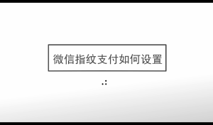 微信指纹支付如何设置