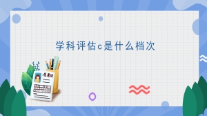 学科评估c是什么档次