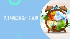 快手b类违规是什么意思