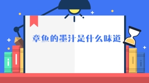 章鱼的墨汁是什么味道