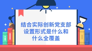 结合实际创新党支部设置形式是什么和什么全覆盖