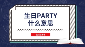 生日party什么意思