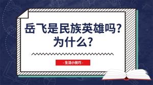 岳飞是民族英雄吗?为什么?