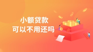 小额贷款可以不用还吗