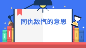 同仇敌忾的意思