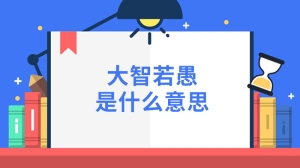 大智若愚是什么意思