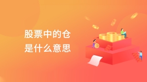 股票中的仓是什么意思