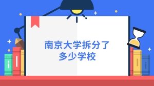 南京大学拆分了多少学校