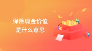 保险现金价值是什么