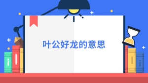 叶公好龙的意思