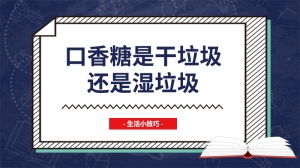 口香糖是干垃圾还是湿垃圾