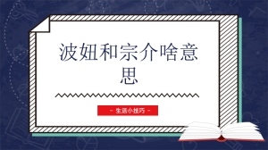 波妞和宗介啥意思