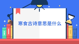 寒食古诗意思是什么