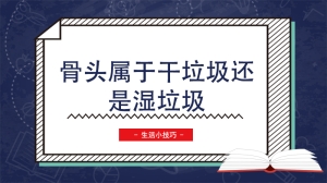 骨头属于干垃圾还是湿垃圾