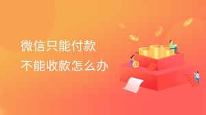 微信只能付款不能收款怎么办