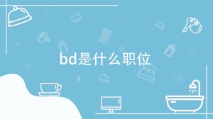 bd是什么职位