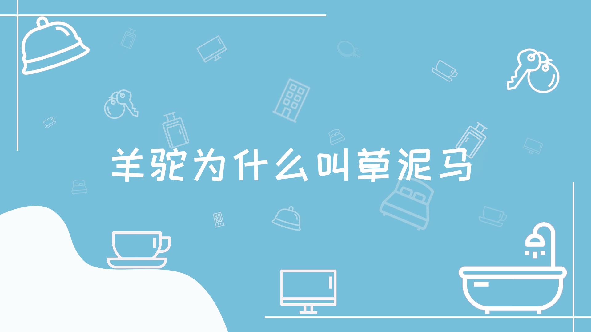 羊驼为什么叫草泥马