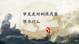 梦见发财树很茂盛预示什么