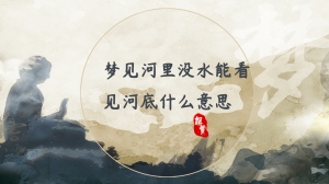 梦见河里没水能看见河底什么意思