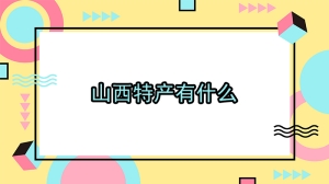 山西特产有什么