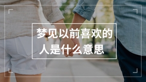 梦见以前喜欢的人是什么意思