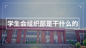 学生会组织部是干什么的