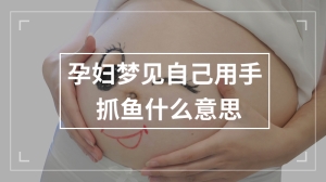 孕妇梦见自己用手抓鱼什么意思