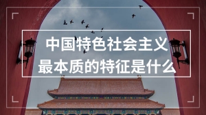 中国特色社会主义最本质的特征是什么