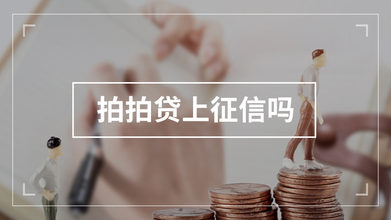 拍拍贷上征信吗