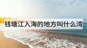 钱塘江入海的地方叫什么湾