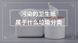 污染的卫生纸属于什么垃圾分类