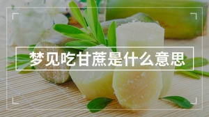 梦见吃甘蔗是什么意思