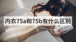 内衣75a和75b有什么区别