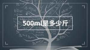 500ml是多少斤