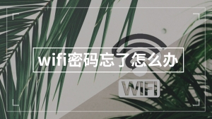 wifi密码忘了怎么办