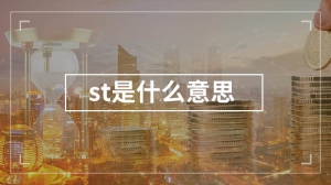 st是什么意思