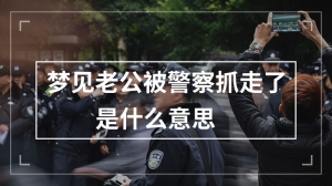 梦见老公被警察抓走了是什么意思