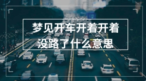 梦见开车开着开着没路了什么意思