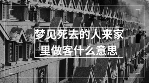 梦见死去的人来家里做客什么意思