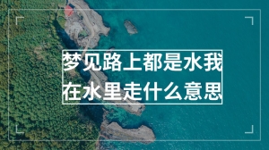 梦见路上都是水我在水里走什么意思