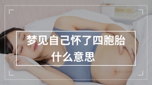 梦见自己怀了四胞胎什么意思